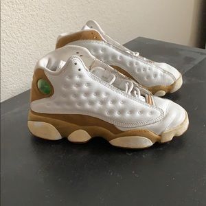 Wheat & White Jordan 13’s